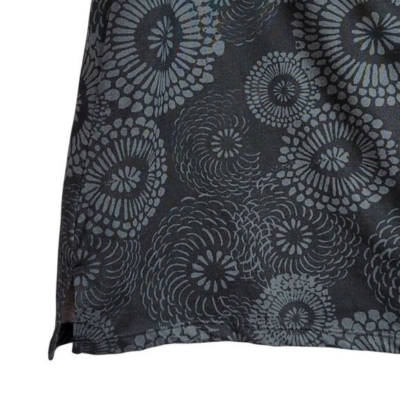 Tranquility By Colorado Clothing Black Mums Floral Skort Skirt 2X PullOn Stretch - Picture 4 of 7